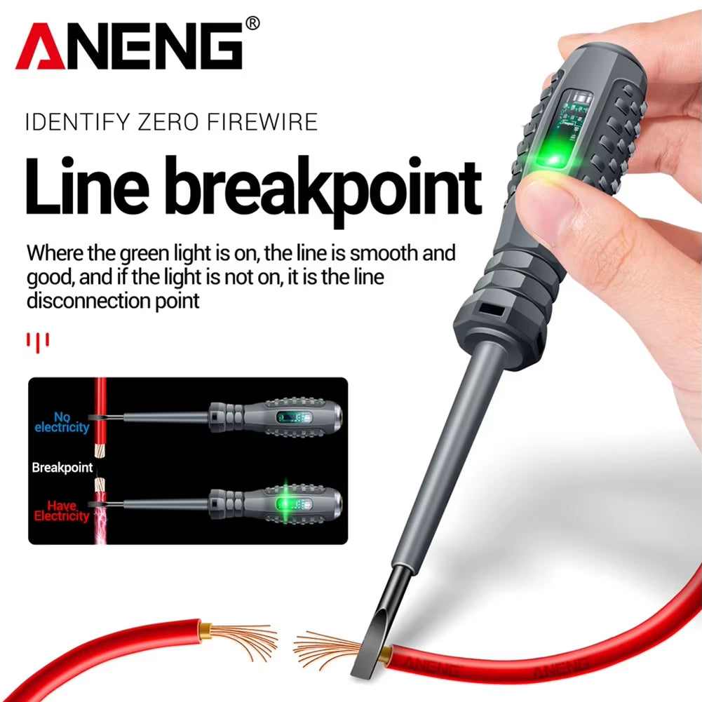 ANENG B05 Word/Cross Screwdrivers Indicator Meter Electric Pen Insulated Electrician Highlight Pocket Tester Pen Tools 2-20Pcs