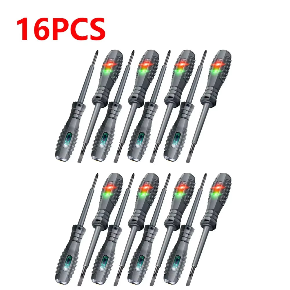 ANENG B05 Word/Cross Screwdrivers Indicator Meter Electric Pen Insulated Electrician Highlight Pocket Tester Pen Tools 2-20Pcs