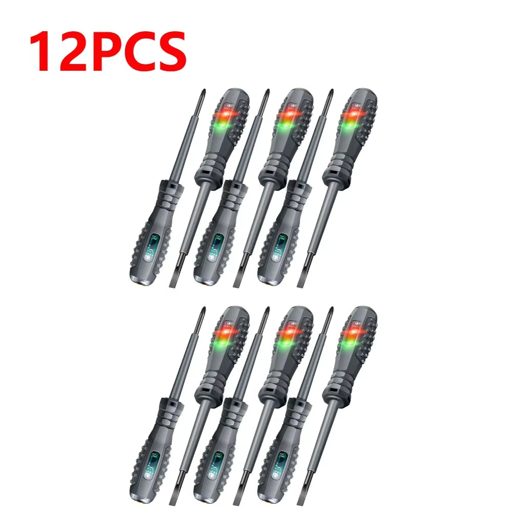 ANENG B05 Word/Cross Screwdrivers Indicator Meter Electric Pen Insulated Electrician Highlight Pocket Tester Pen Tools 2-20Pcs